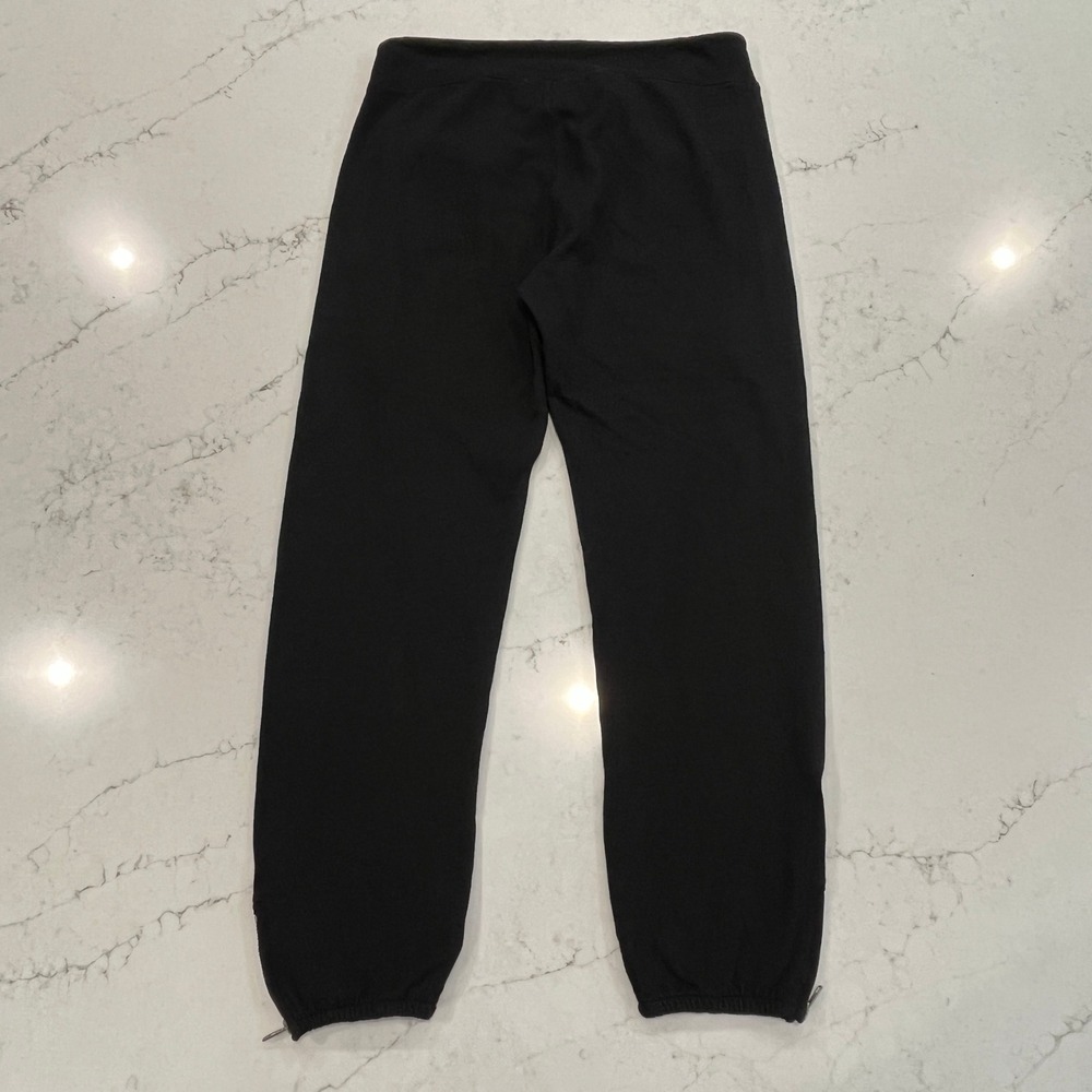 MONROW Jogger Sweatpants‎ Womens Large Black Multi Zip Moto Zip Ankle Modern USA - Picture 2 of 7